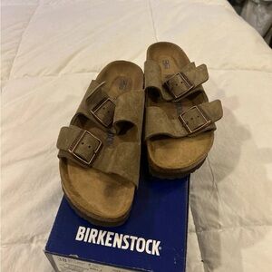 Birkenstock Taupe Arizona Sandals